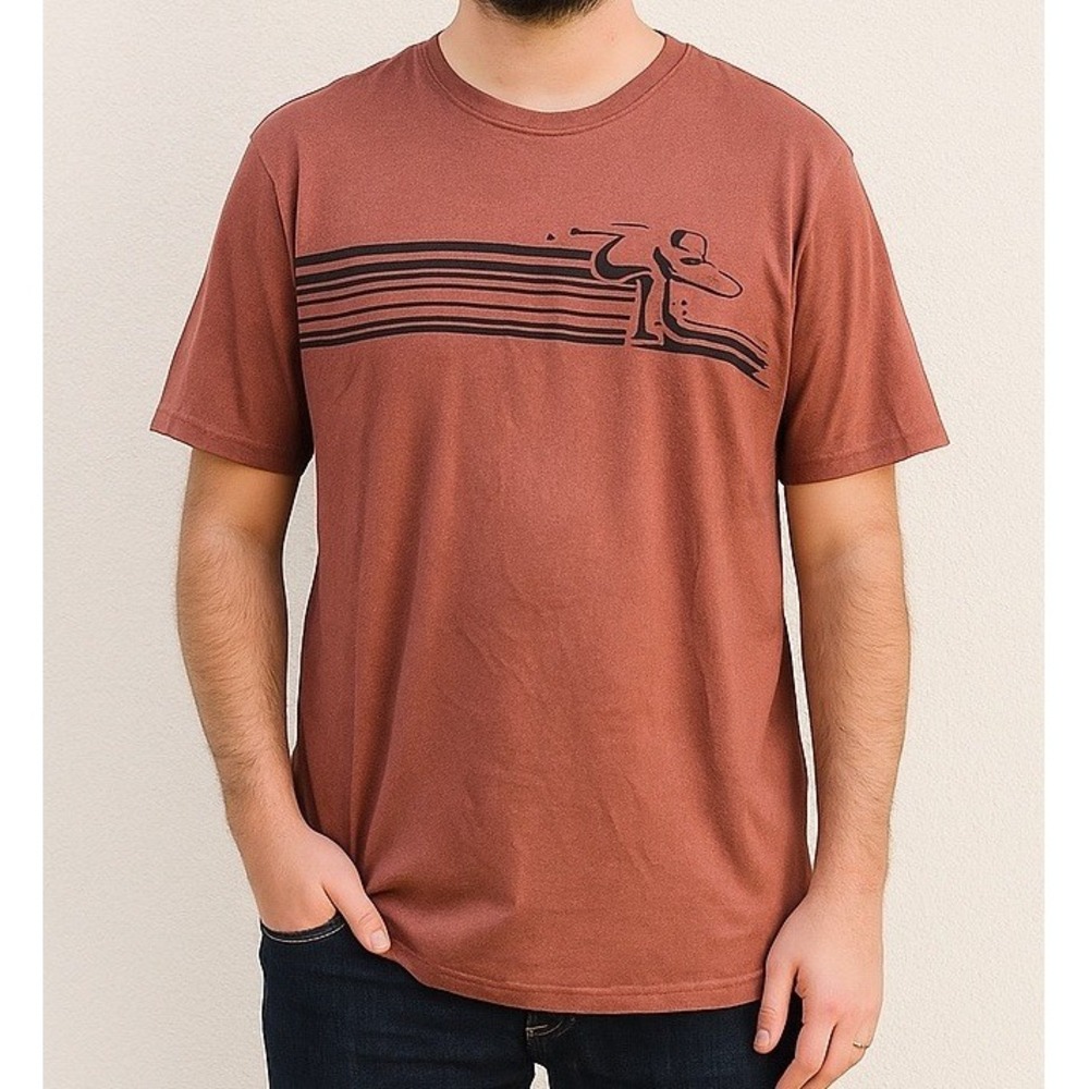Marine Layer Men's Rose Air Crew Ski‎ Graphic Tee Size Large Retail $58